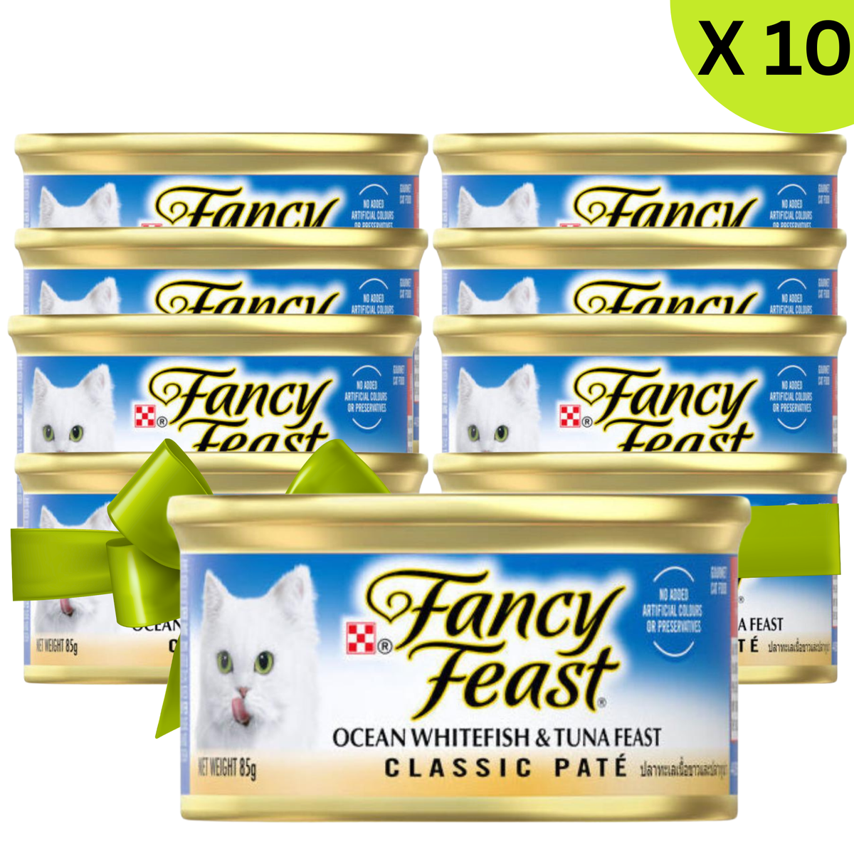 BUY 9 + 1 FERR Fancy Feast Classic Paté Ocean Whitefish & Tuna Feast 85g