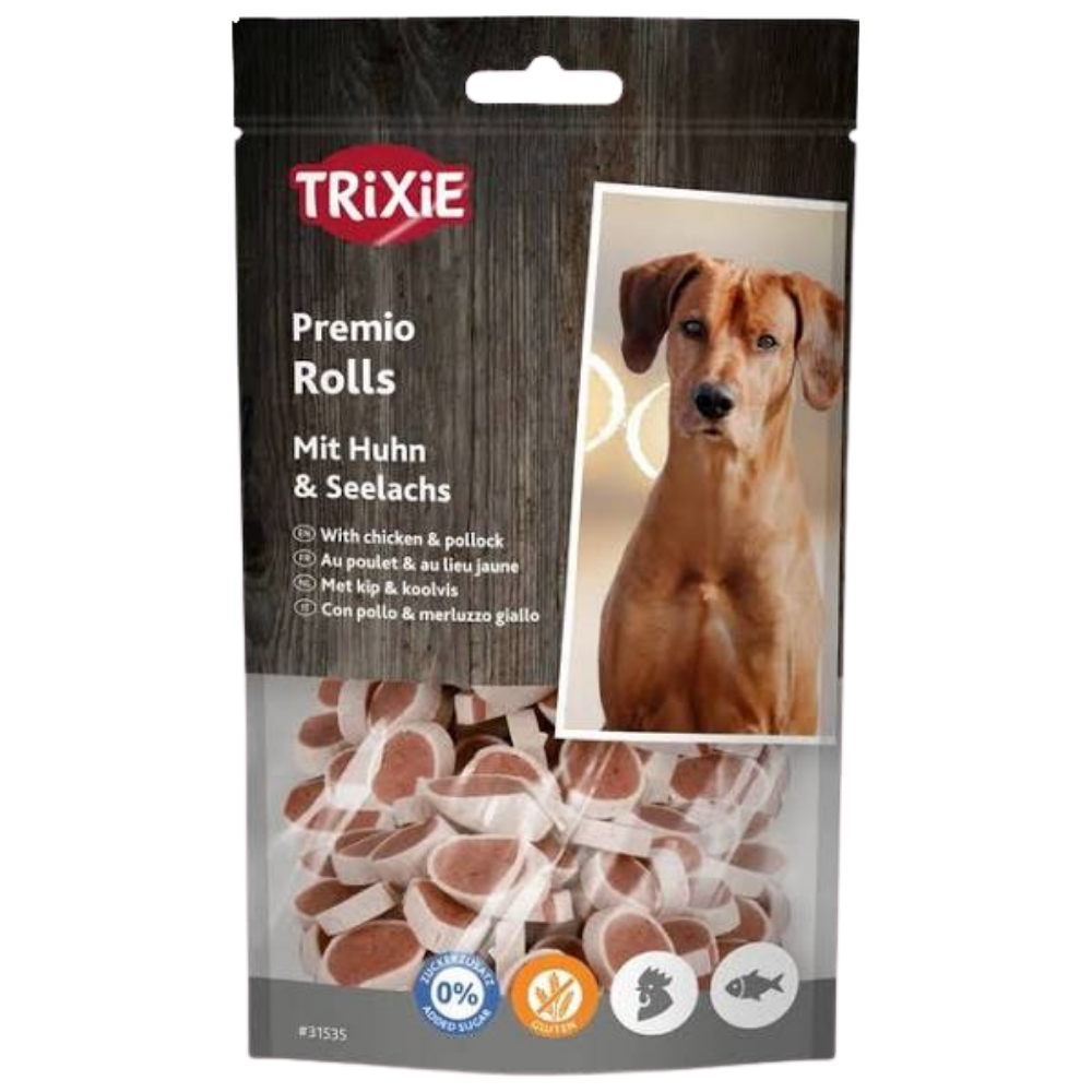 Trixie Treat For Dog Premio Fish Chicken Rolls Chicken & Pollock 75 G Petfast.shop Trixie Chewy Treat Dog Treats petfast.shop EgyptDefault Title 425.00