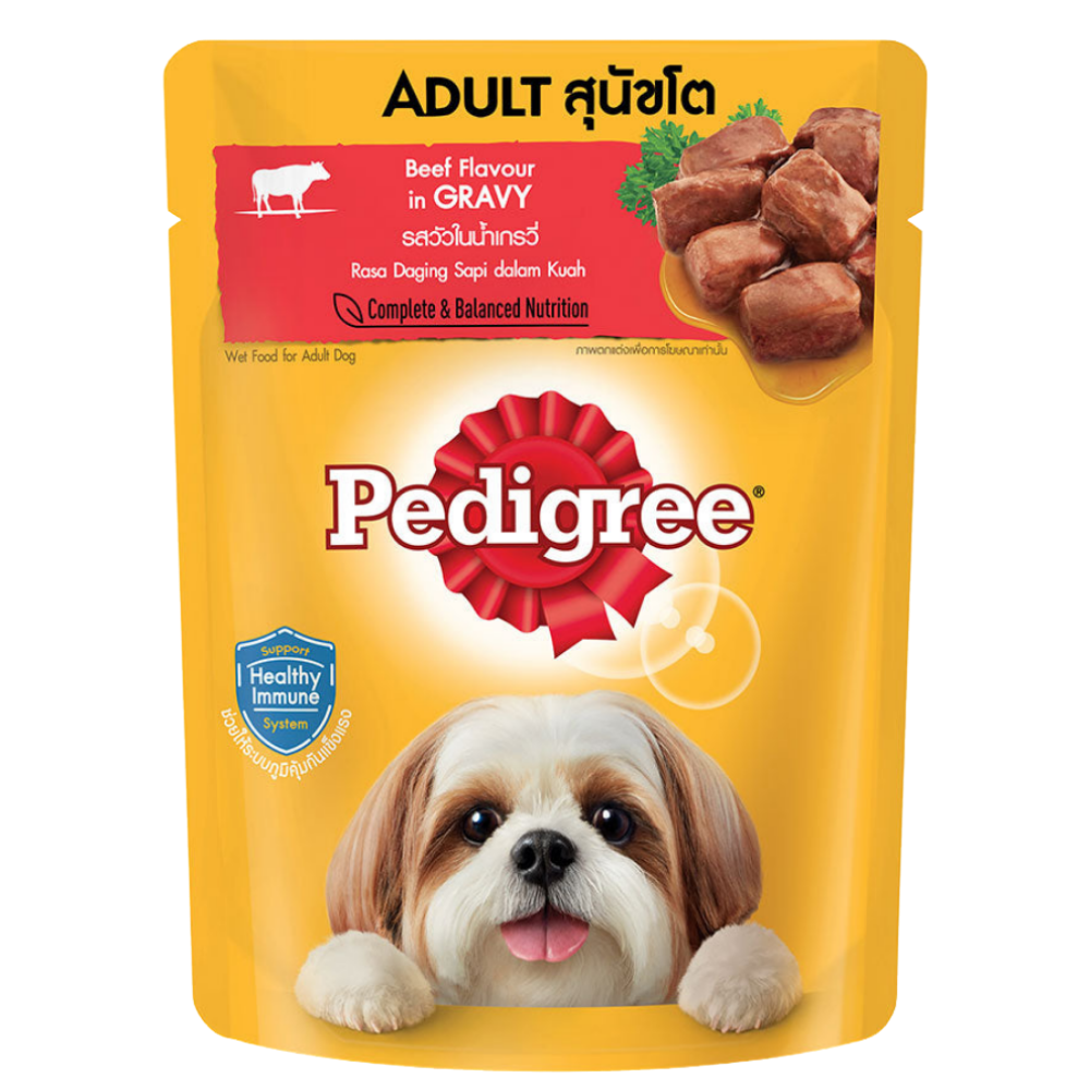 Pedigree Wet Food For Adult Dogs Beef Flavour In Gravy 80G Petfast.shop Pedigree Dog Exclusive Food Wet Food petfast.shop Egypt PPE4757S Default Title 220.00