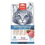 Wanpy Super Foods Creamy Treat Tuna Super Berries 70 g (5*14g) Petfast.shop Wanpy Cat Liquid Treat Treats petfast.shop Egypt PWA5868S Default Title 125.00