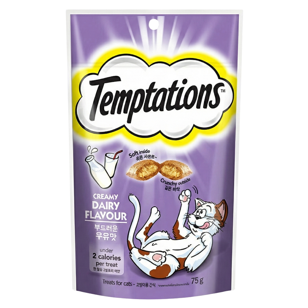 Temptations Cat Treat Creamy Dairy Flavour 75G