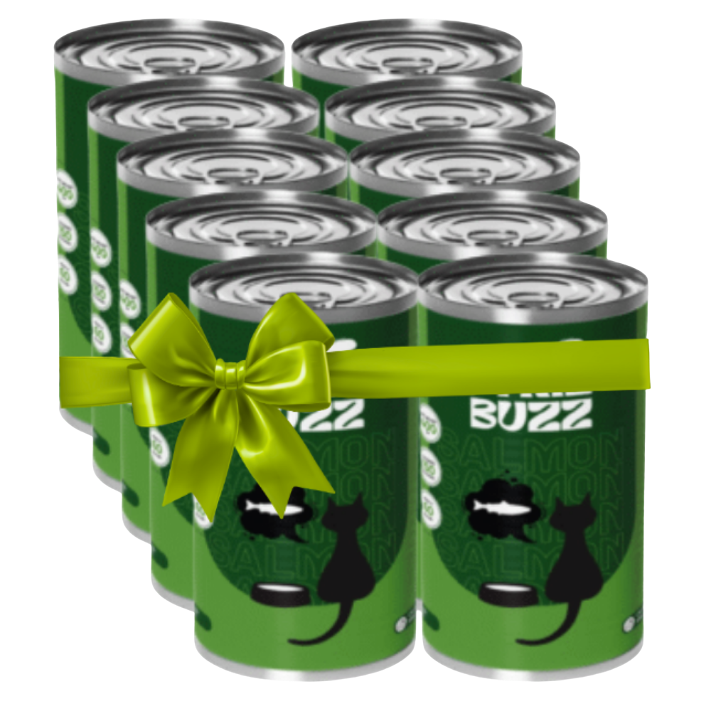 GET 9 +1 FREE The Tail Buzz Wet Cat Food Salmon 400G Petfast.shop The Tail Buzz Bundles Cat Egypt Brand Exclude Food Wet Food petfast.shop EgyptDefault Title 405.00