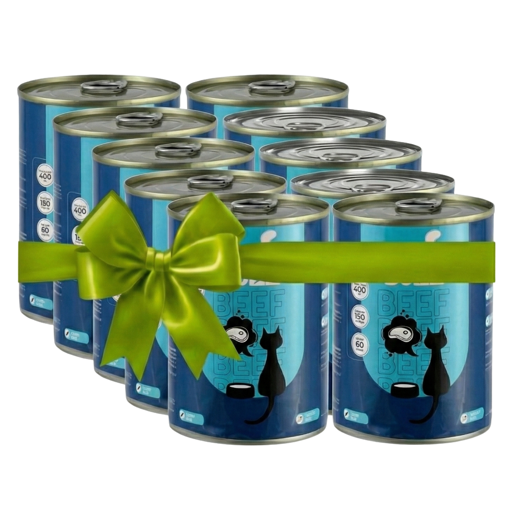 GET 9 +1 FREE The Tail Buzz Wet Cat Food Beef 400G Petfast.shop The Tail Buzz Bundles Cat Egypt Brand Exclude Food Wet Food petfast.shop EgyptDefault Title 405.00