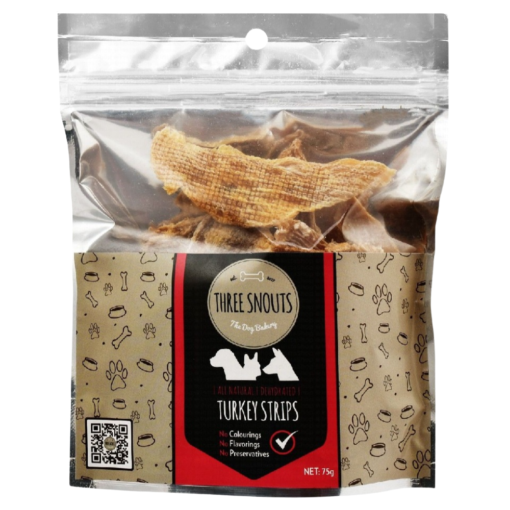 Three Snouts Turkey Strips 75g Petfast.shop Three Snouts Chewy Treat Dog Egypt Treats petfast.shop EgyptDefault Title 310.00