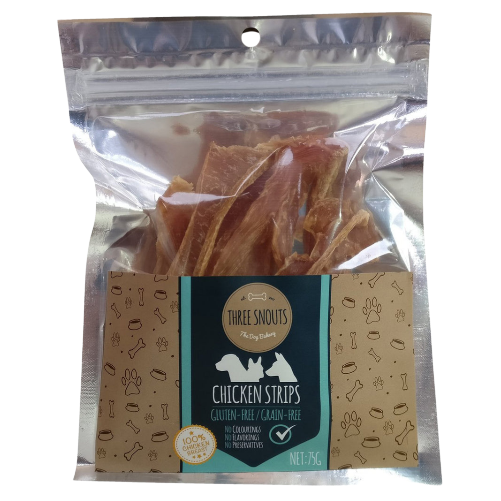 Three Snouts Chicken Strips 75 G