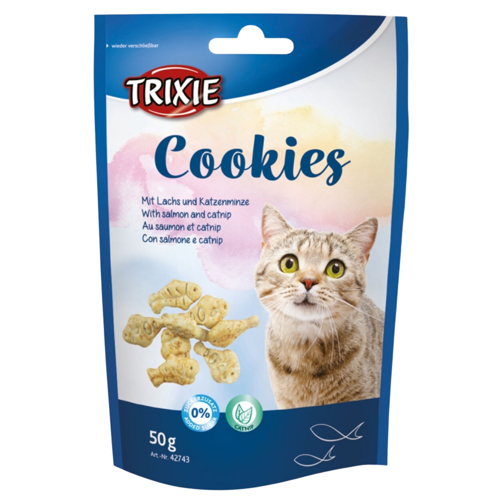 Trixie Cookies with Salmon & Catnip Cat Treats 50g Petfast.shop Trixie Cat Catnip Chewy Treat Exclusive Treats petfast.shop EgyptDefault Title 325.00