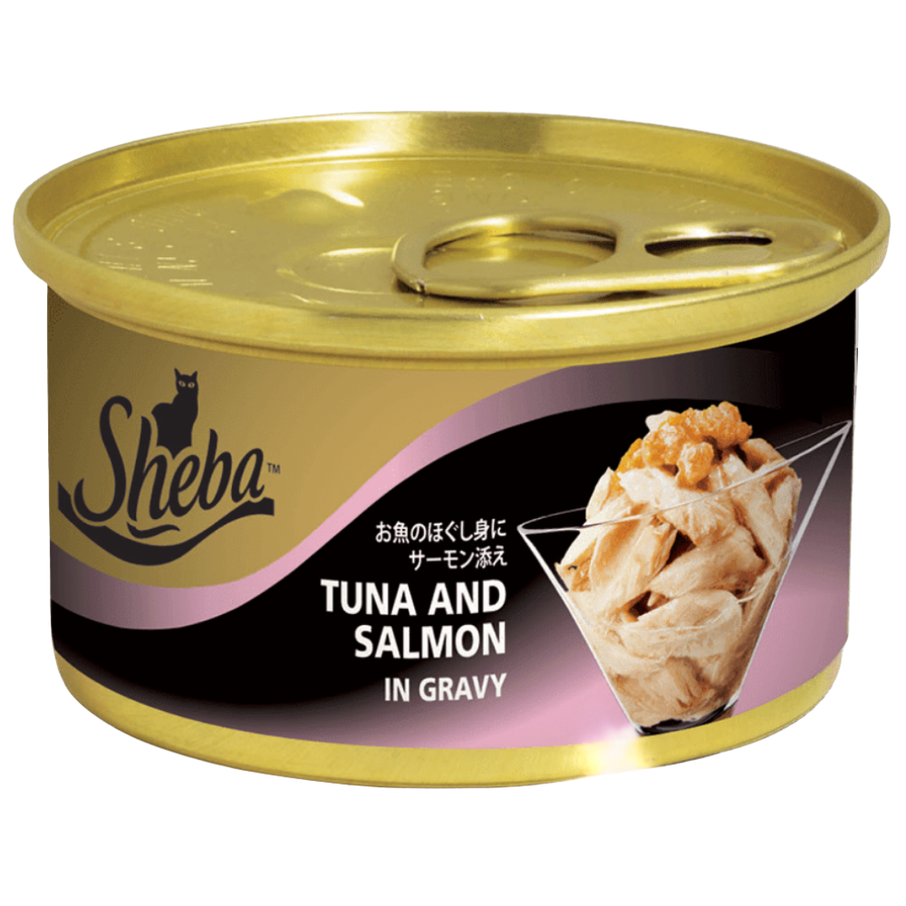 Sheba Wet Food Tuna And Salmon In Gravy For Adult Cat 85G Petfast.shop Sheba Cat Food Wet Food petfast.shop Egypt PSH4554S Default Title 200.00