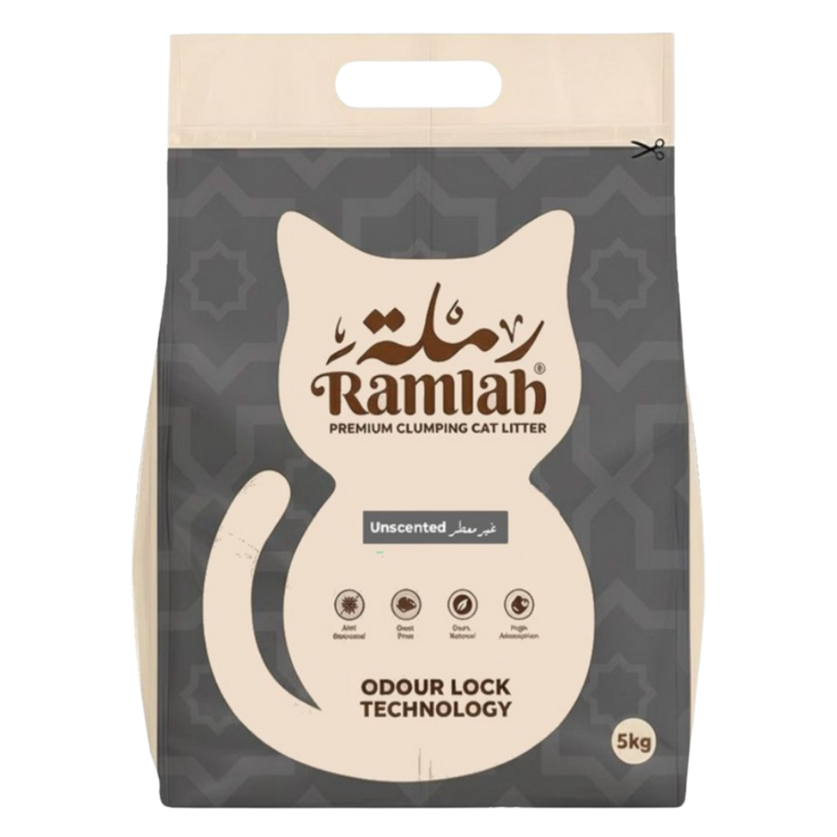 Ramlah Premium Cat Litter – Unscented 5 Kg ≈ 6 L