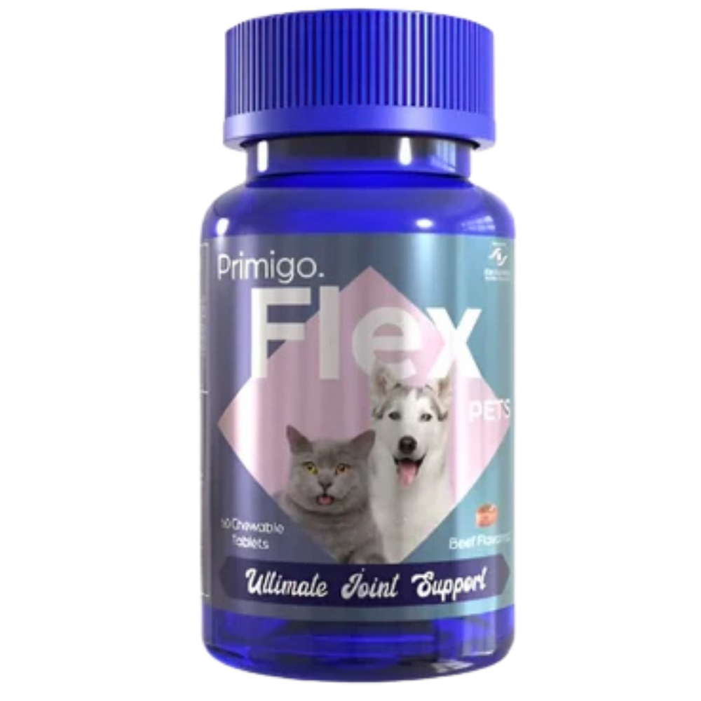 Primigo Flex Pets with Beef Flavor 60 Chewable Tablets Petfast.shop eva pharma Cat Dog Pharmacy Vitamins & Supplements petfast.shop EgyptDefault Title 845.00