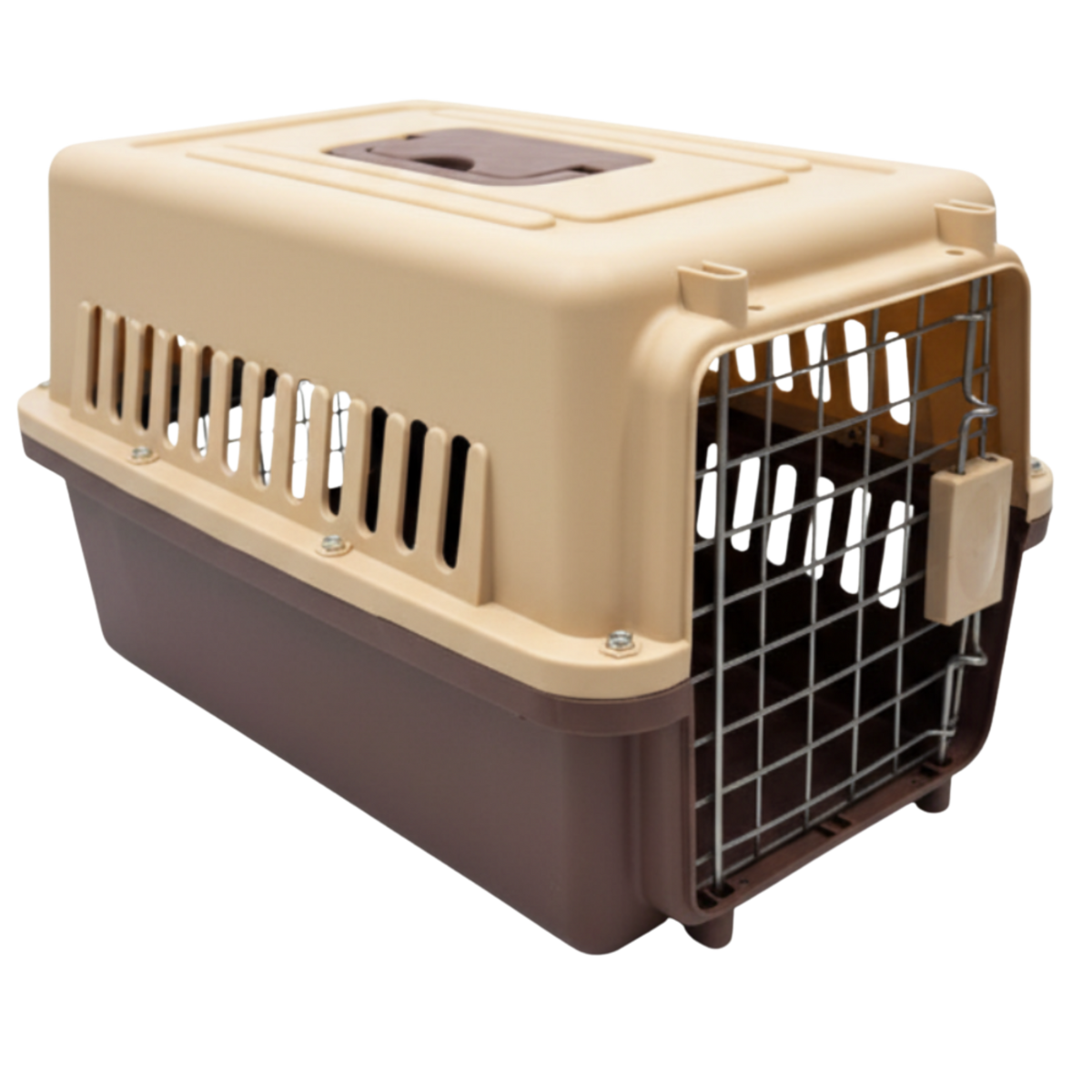 Naomi Pet Crate-S brown 48*32*30Cm Petfast.shop Naomi Carriers & Travel Accessories Cat Dog Kitten Puppy Supplies petfast.shop Egypt PNA3399S850.00