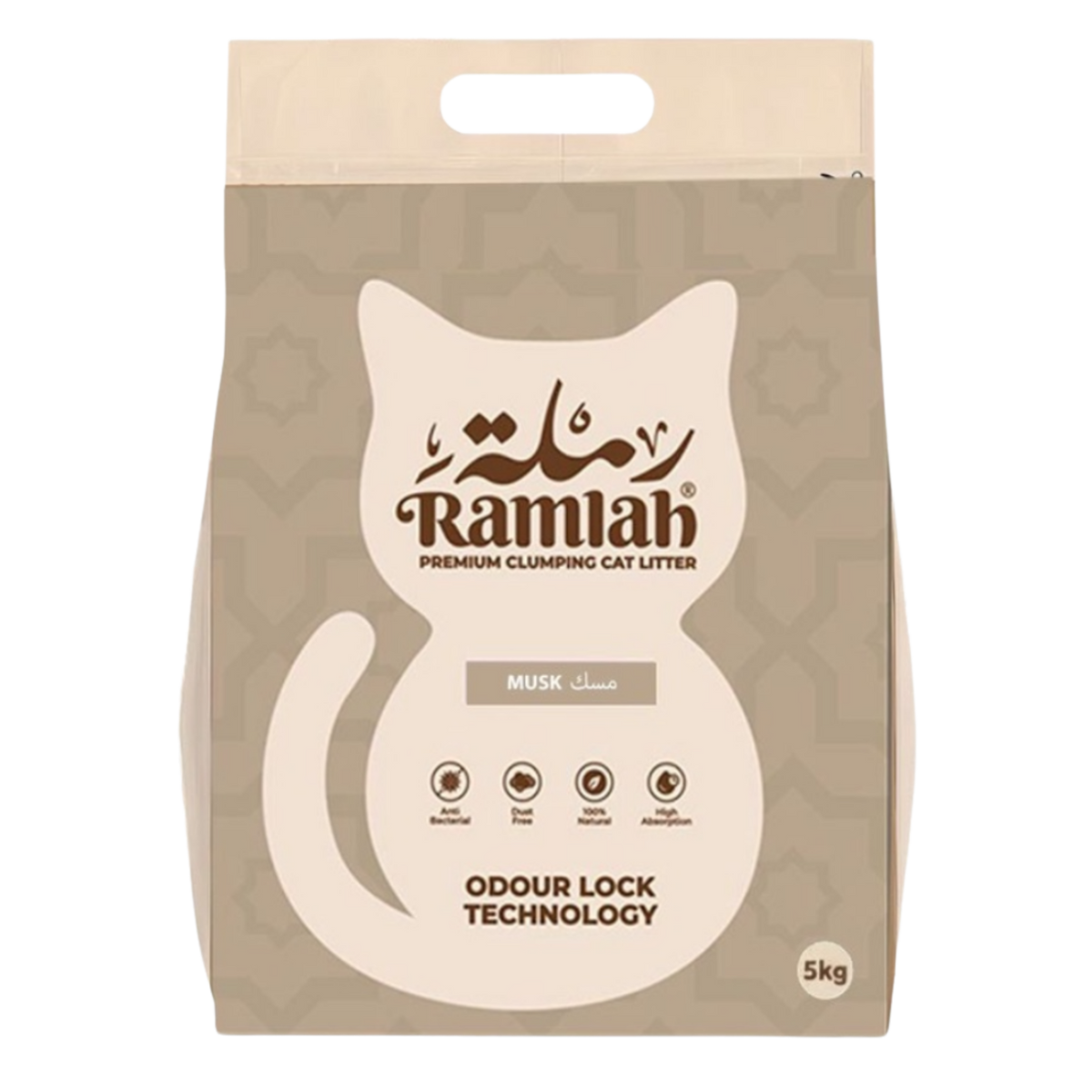 Ramlah Premium Cat Litter – Musk Scented 5 Kg ≈ 6 L Petfast.shop Ramlah Box & Accessories & Litter Cat Egypt Brand Kitten Litter petfast.shop EgyptDefault Title 139.00