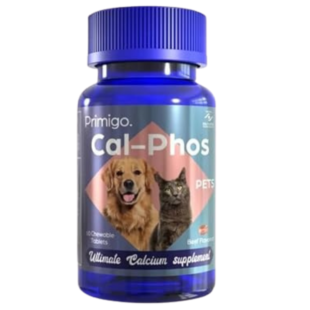 Primigo Cal-Phos Petswith Beef Flavor 60 Chewable Tablets
