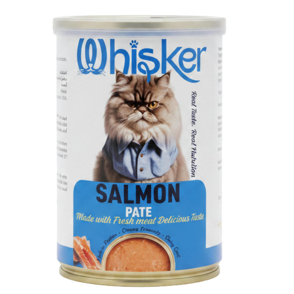 Whisker Wet Food For Adult Cat Salmon Pate 400 g Petfast.shop Whisker Cat Food Wet Food petfast.shop Egypt PWH5981S Default Title 50.00