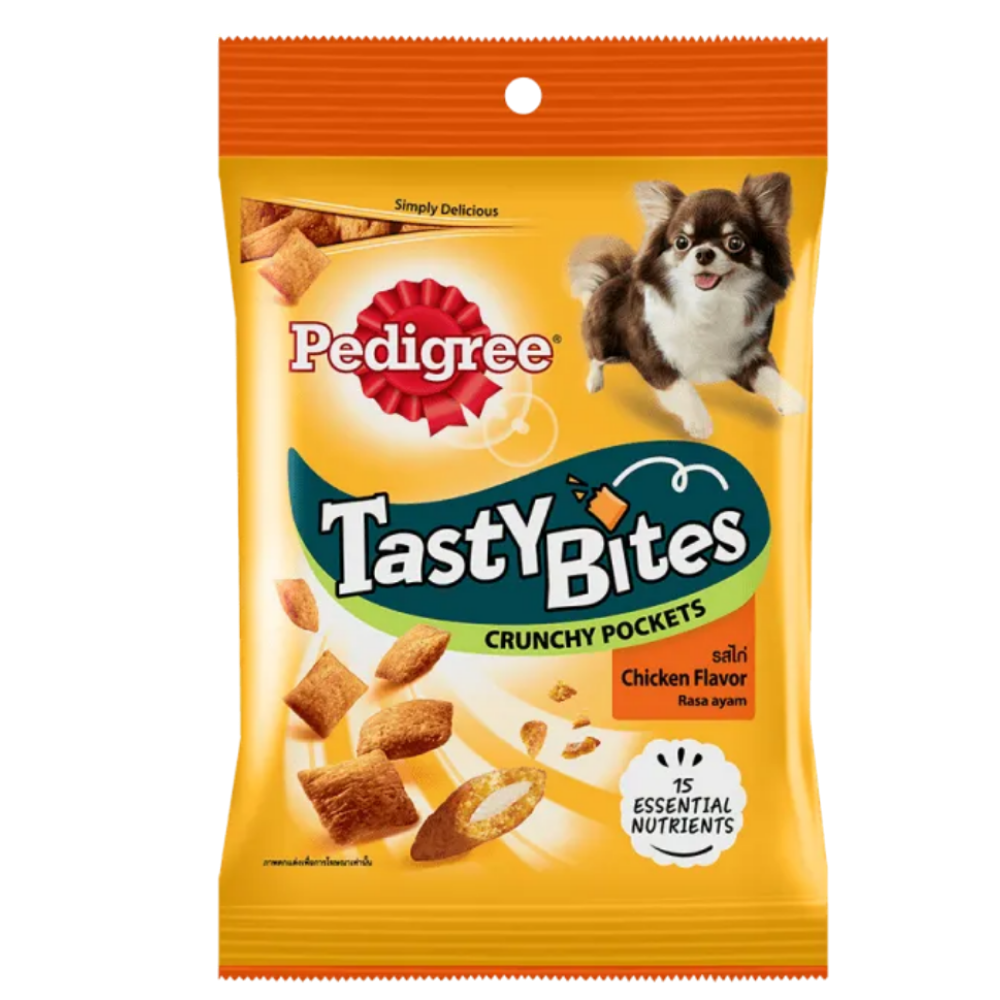 Pedigree Treat For Dogs Tasty Bites Chicken Flavor 60G Petfast.shop Pedigree Biscuit Treat Dog Exclusive Food Treats petfast.shop Egypt PPE4755S Default Title 190.00