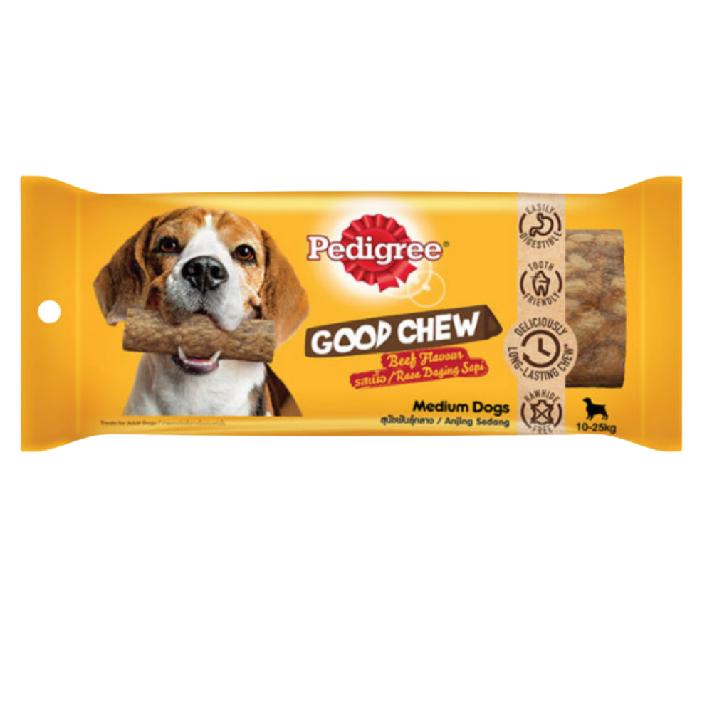 Pedigree Treat For Medium Dogs Good Chew Beef Flavour 10-25 Kg Petfast.shop Pedigree Chewy Treat Dog Exclusive Food Treats petfast.shop Egypt PPE4753S Default Title 260.00