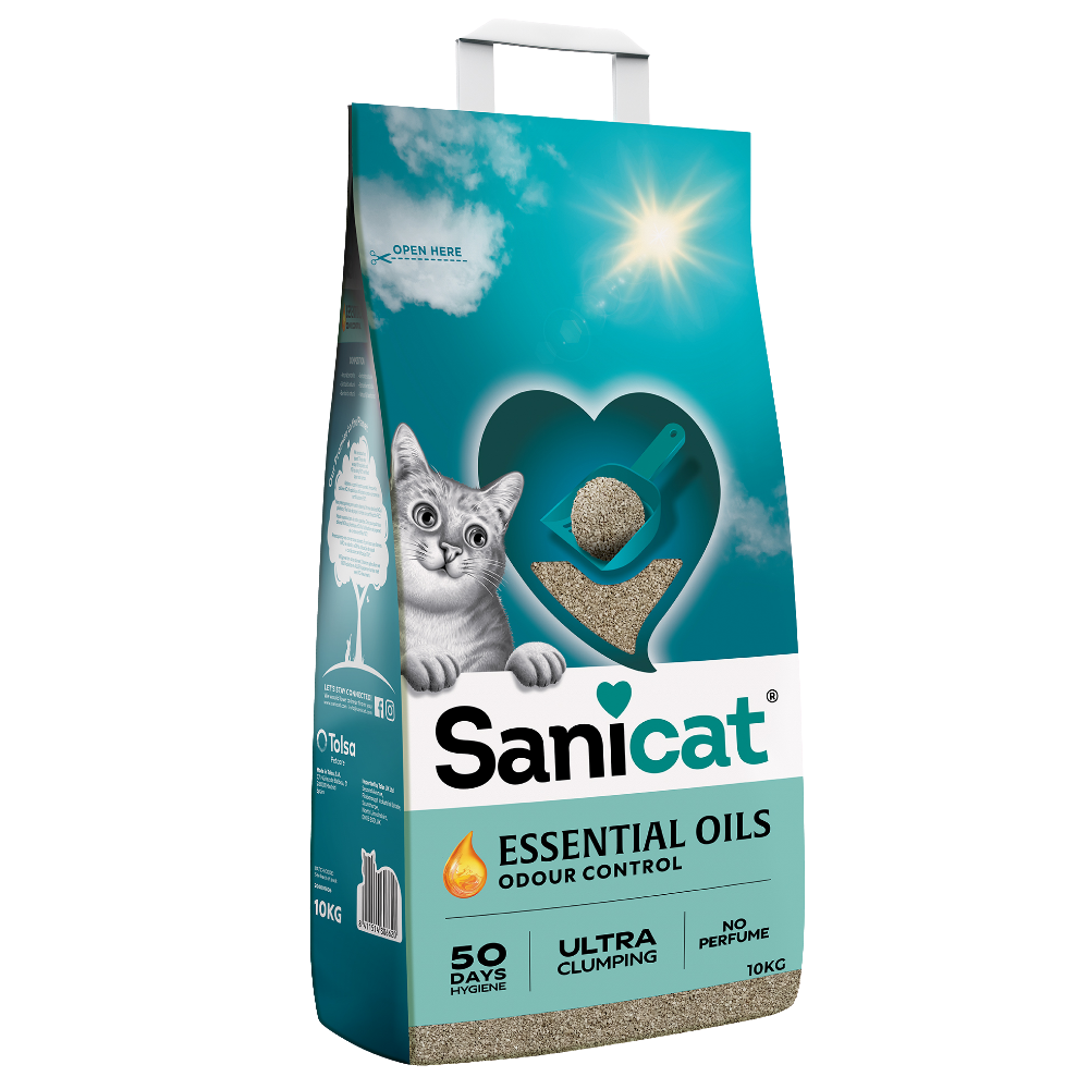 Sanicat Essential Oils – Perfume Free Clumping Litter 10Kg Petfast.shop Sanicat Box & Accessories & Litter Cat Litter petfast.shop Egypt PSA4120S Default Title 575.00