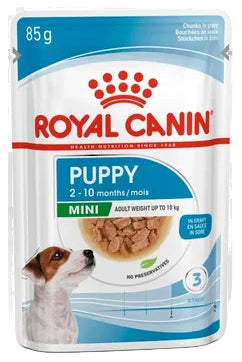 Royal Canin Wet Food Mini Puppy in Gravy Pouch 85 g