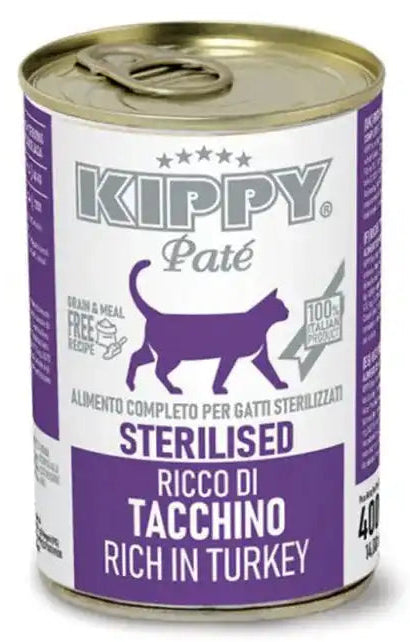Kippy Wet Food For Cat Sterilised with Turkey 400g.