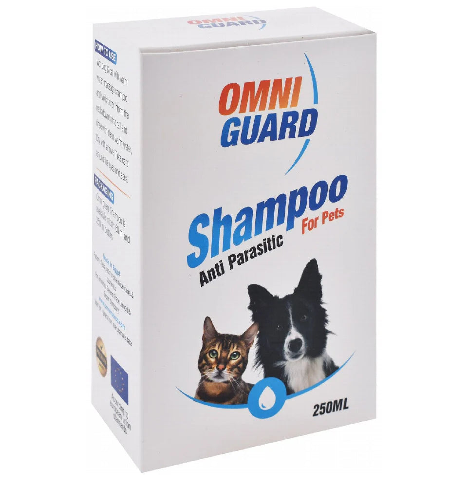 Omni guard Shampoo Antiparasitic For Pets.