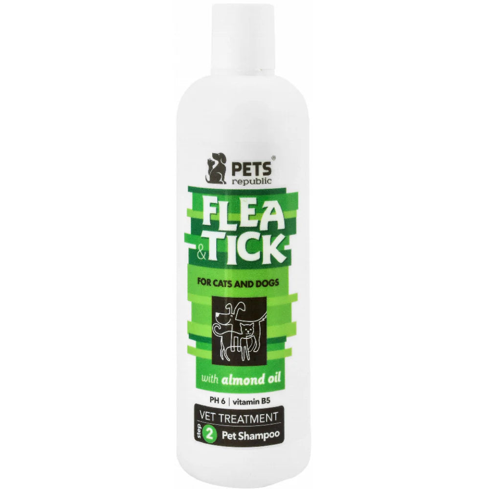 Pets Republic Flea & Tick Shampoo Almond Oil 500ml.