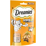 Dreamies Shake Ups with Multivitamins cat treat package on a white background