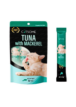 CATSOME Creamy Cat Stick Tuna with Mackerel 75g (5 sticks/pack).
