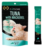 CATSOME Creamy Cat Stick Tuna with Mackerel 75g (5 sticks/pack).