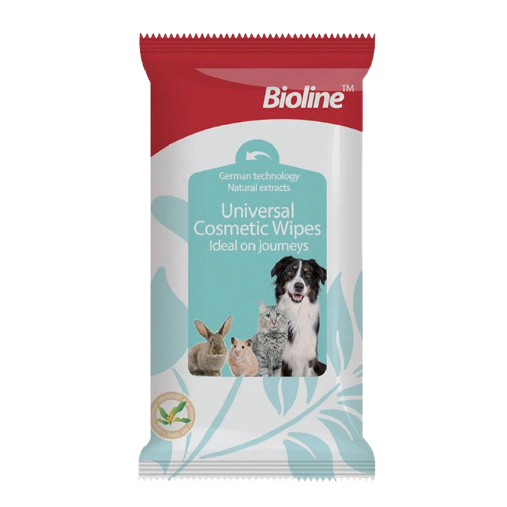 Bioline Universal Cosmeric Wipes 10 Piesces Petfast.shop Bioline Cat Cleaning & Potty Dog Grooming Kitten Puppy Supplies Wipes & Waterless Grooming petfast.shop Egypt 100.00
