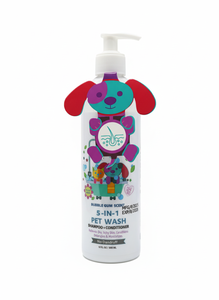 Pets Republic Anti Dandruff Shampoo 5 in 1 Bubble Gum 500ml.