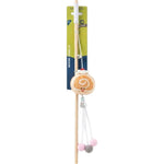 Plush toy with a stick on a white background