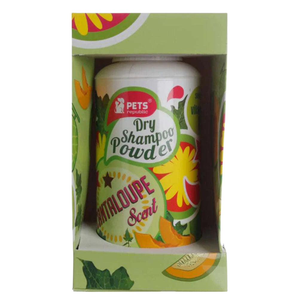 Pets Republic Dry Powder Shampoo Cantaloupe 500g.