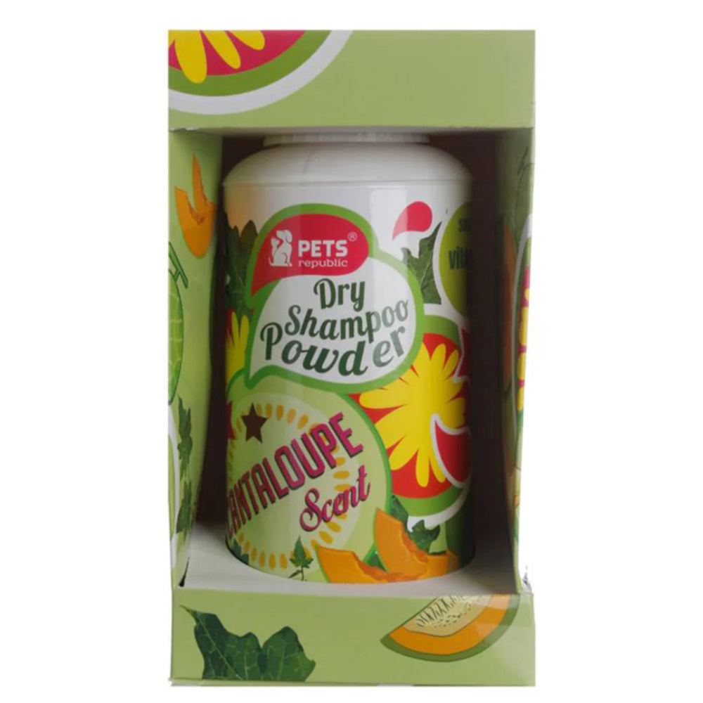 Pets Republic Dry Powder Shampoo Cantaloupe 500g.