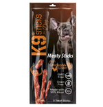 K9 Meaty Sticks Dog Treats - Pack of 3 (Lamb - Turkey - Tuna & Shrimp - Chicken & Liver - Duck).