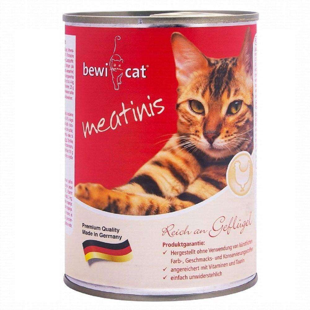 Bewi Cat Wet Food With Meatinis Poultry 400 gr.