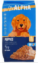 Alpha Dry Food Beef Flavor for Puppies 4 kg.