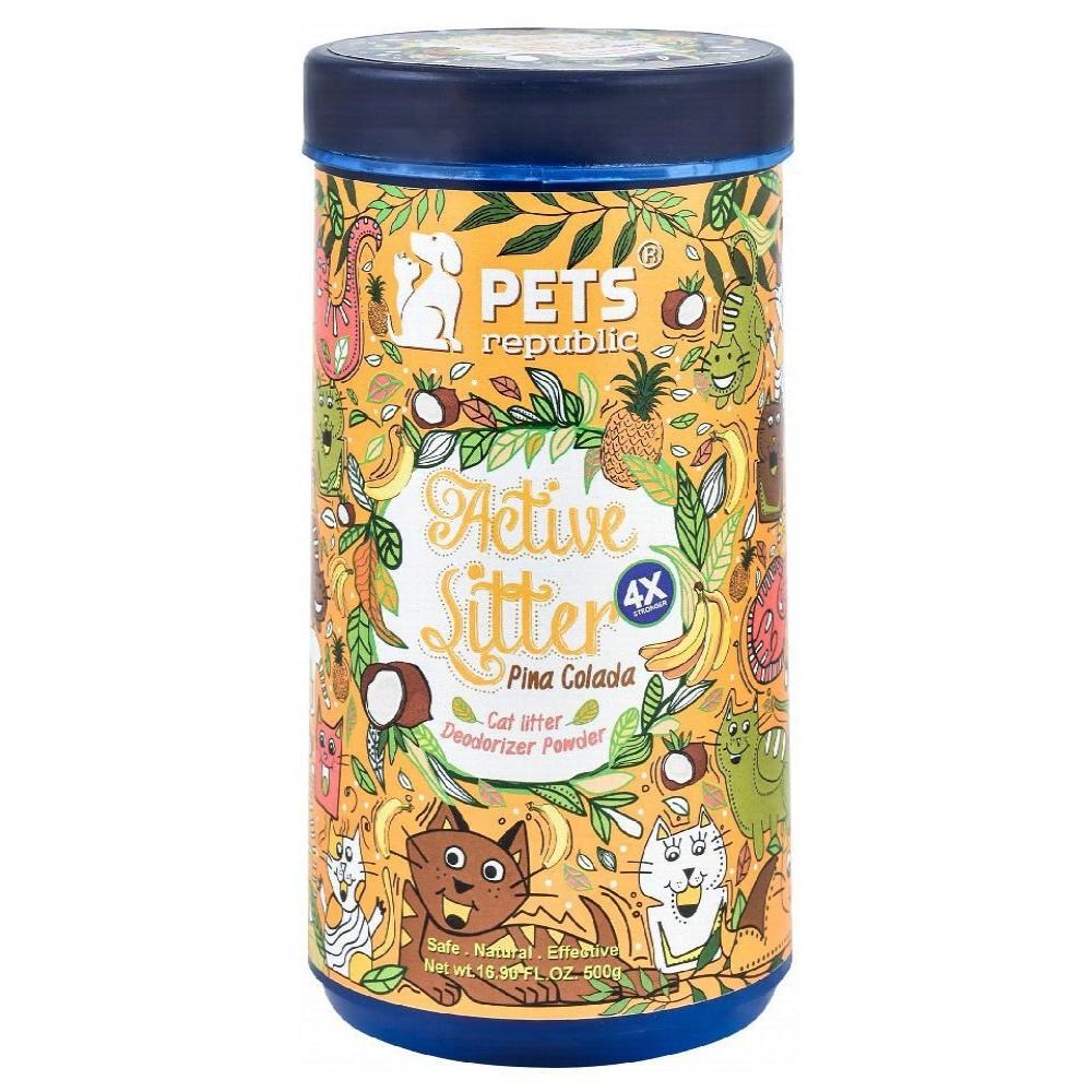 Pets Republic Active Cat Litter Deodorizer PowderPina Colada Scent 500 g.