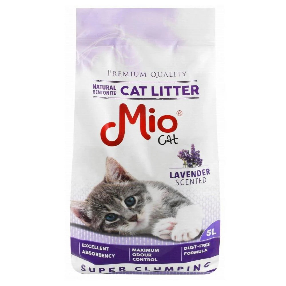 Mio Cat Super Clumping Cat Litter lavender 5l.