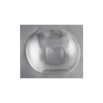 Metallic object on a gray background
