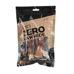 Package of Rich & Reckless Zero Rawhide chicken chew sticks on a white background