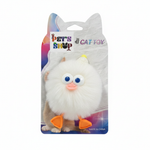 White Fluffy Bird Cat Toy