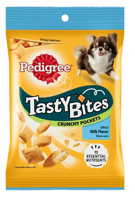 Pedigree Treat For Dogs Tasty Bites Milk Flavor 60G
