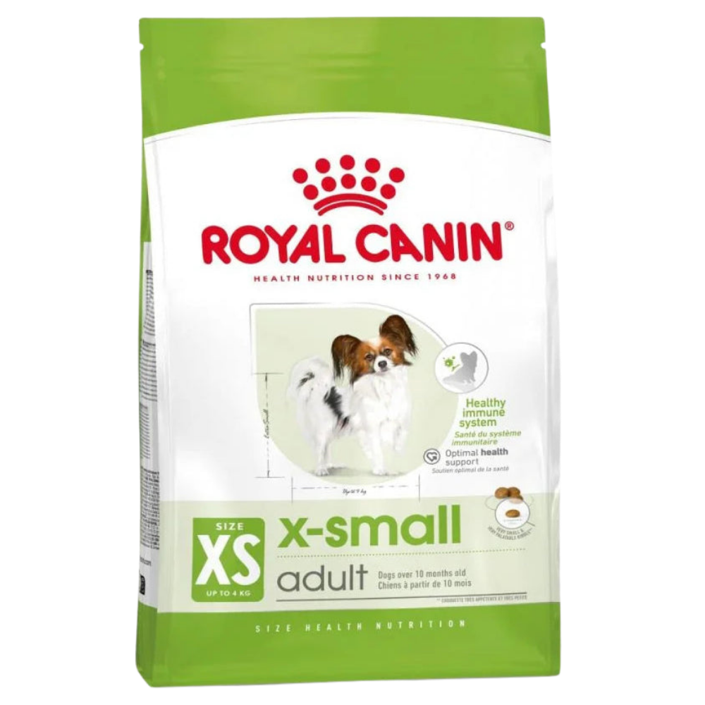 Royal Canin X-Small Breed Adult Dog Food 1.5kg.