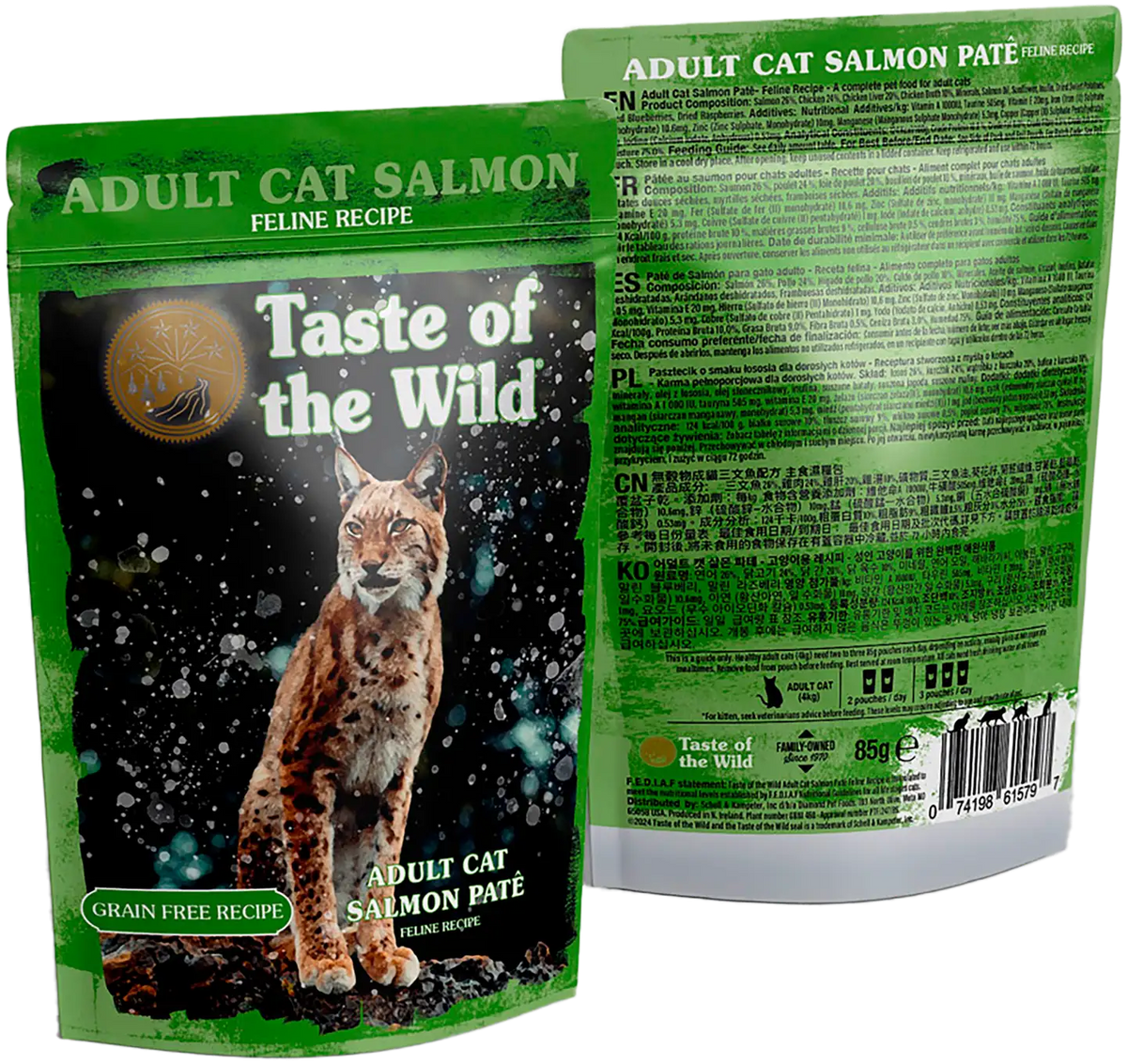Taste of the Wild Adult Cat Salmon Pate Pouch 85g