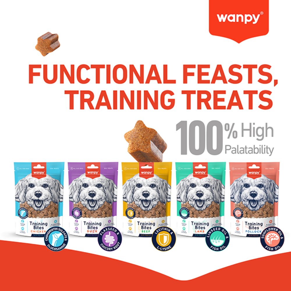 Wanpy Treat For Adult Dog Training Bites Chicken 100 g