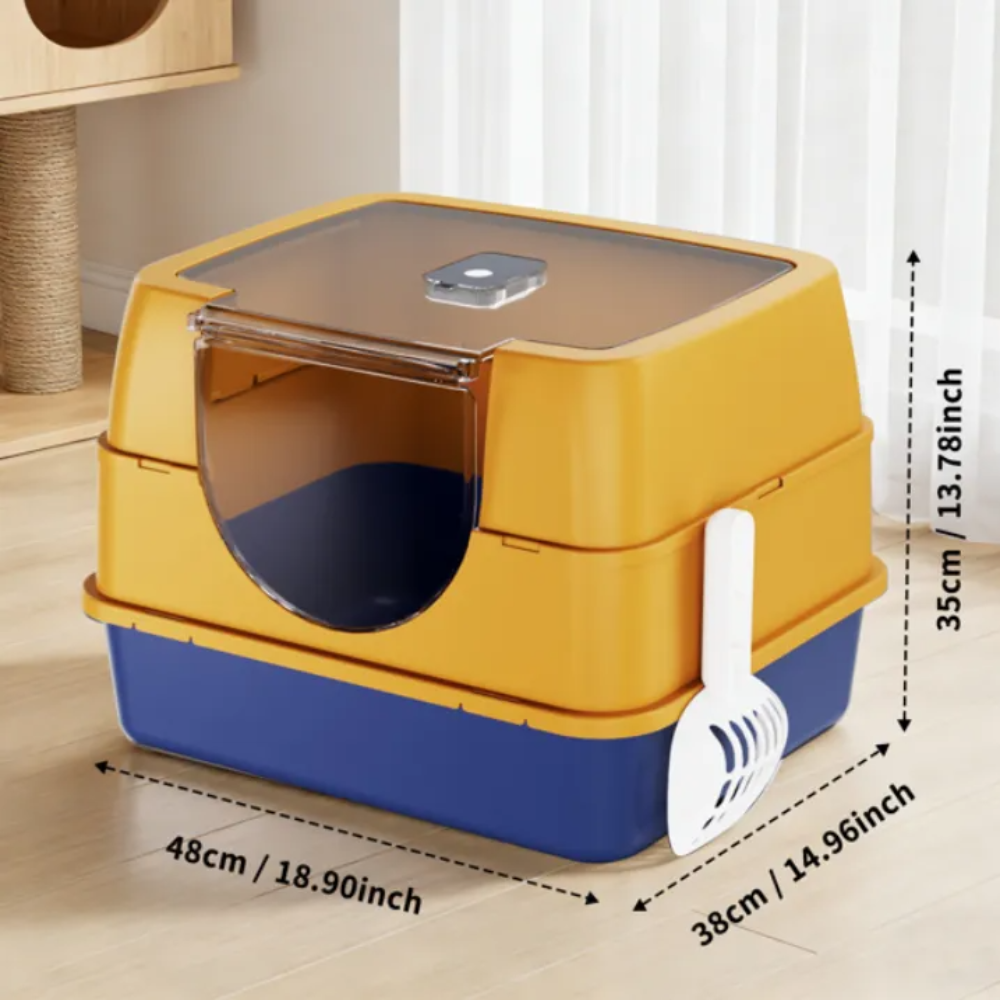 Fully enclosed cat litter box Size 48x38x35cm