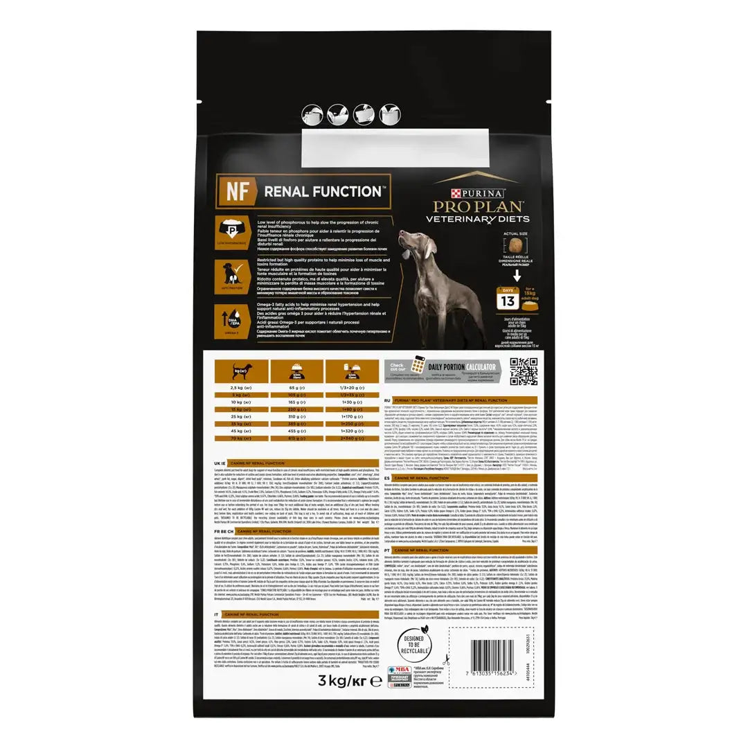 Pro Plan Veterinary Diets Dry Dog Food for Renal Function 3 kg.