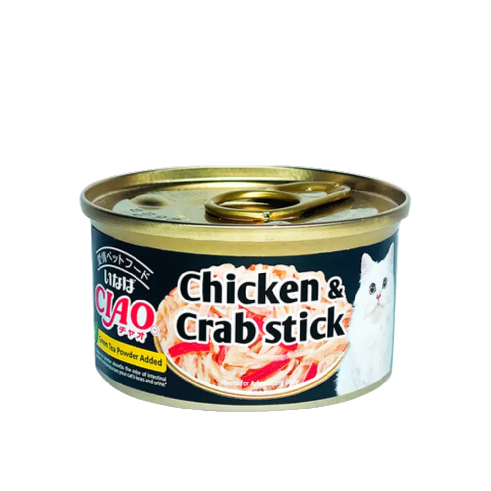 Ciao Jelly Chicken and Crab Stick Wet Cat Food 75g