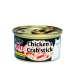 Ciao Jelly Chicken and Crab Stick Wet Cat Food 75g
