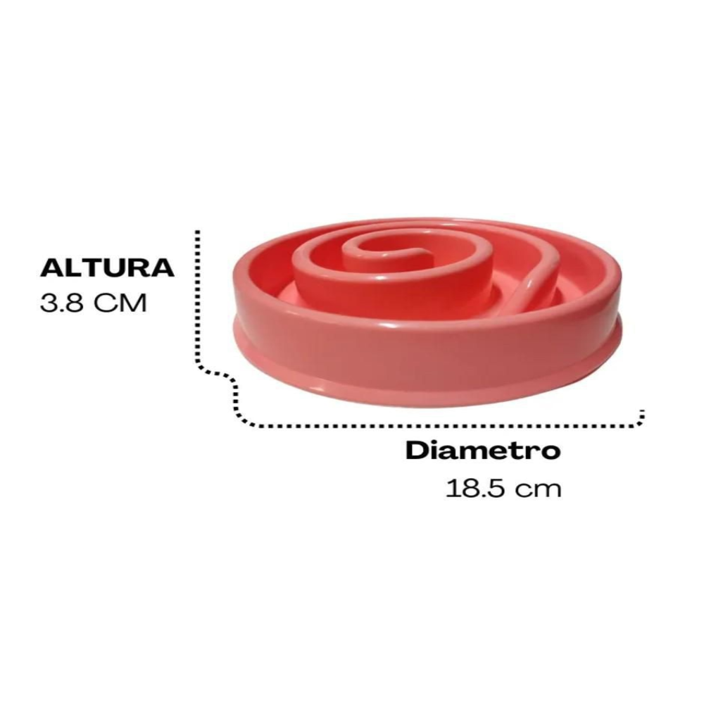 Pet Slow Feeder Bowl 18.5Cm Petfast.shop Generic Bowls & Feeders Cat Dog Supplies petfast.shop EgyptRed 150.00