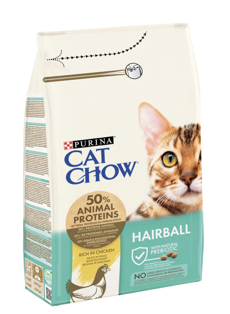 Cat Chow HairBall Control Rich in Chicken 1.5kg.